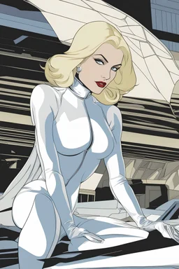 Emma Frost from The X-Men by Patrick Nagel