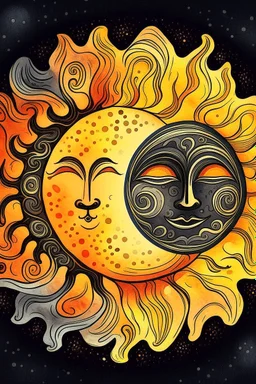 The moon and the sun unites