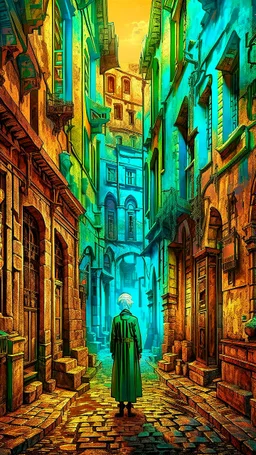 Old city ,minimalism, minimalist surreal surrounding background, surreal lonely depth,deep soul spirit,fantasy surreal geometry,flat,utopia,album art,cover art,album cover,cinematic,8k,epic movie still,sharp focus,by Gustav Klimt,pascal blanche,rutkowski,repin,artstation hyperrealism painting concept art of detailed character,design matte painting,leaf