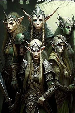 ancient elven clan warriors