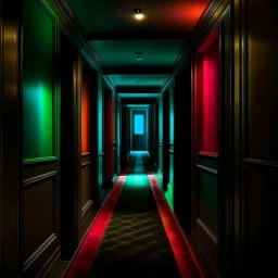 dark vivid hallway