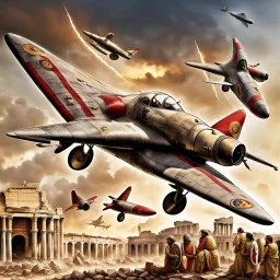 Fighter planes of ancient Rome.