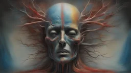 Trigeminal Neuralgia || surreal masterpiece, in the styles of Agostino Arrivabene and James McCarthy and Robert Venosa, mixed media, imperial colors, cinematic, sharp focus, highest resolution