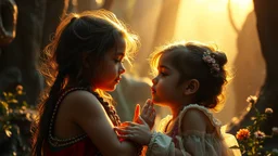 Beautiful "Brave New World", (Aldous Huxley), children, devotion, exquisite composition, beauty, magic, fantasy, close foreground detail, beautiful intricate insanely detailed octane render, 16k artistic photography, photorealistic concept art, soft natural volumetric cinematic perfect light, chiaroscuro, award-winning photograph, masterpiece