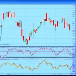 candlestick pattern chart as a staircase