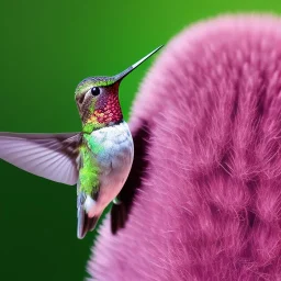 Photo of hummingbird, 800mm lens