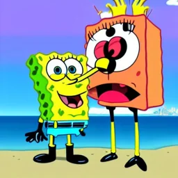 SPONGEBOB SQUAREPANTS KISSING PATRICK STAR