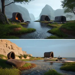 a place to chill, no humans, no animals, photorealistic