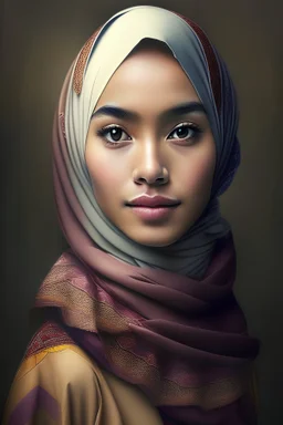 potret gadis cantik indonesia berhijab