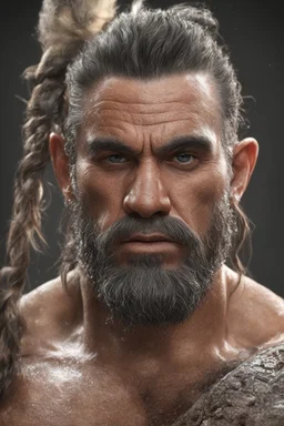 Nanoc the Barbarian, 4k UHD, hyper-realistic, photorealistic, ultra-realistic, realistic, lifelike,