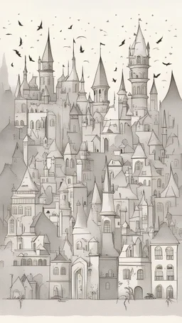 1001 Nacht Märchen Stadtsilhouette