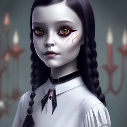 wednesday addams rolünde oynayan jenna ortega