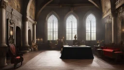 SCENE V. Elsinore. A room in the Castle. Enter Queen, Horatio and a Gentleman.