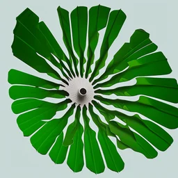 i want you to generate a logo for a new company named "SpiniLeaf" or Spinny Leaf. Something resembeling a spinning leaf, no words, HQ, digital art