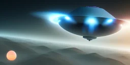 extra-terrestrial, 8K, photo realistic, highly detailed, lught ufo, light colors