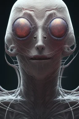 spider alien, head,8 eyes, evil, 8k, finely detailed, photo realistic, HR Giger style