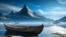 Wooden boat on the beach