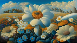 big flower meadow filled with dreams, Catherine Abel style