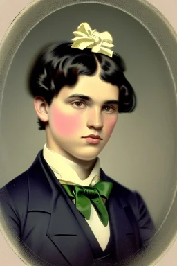 Extremely rich teen portrait 1850s