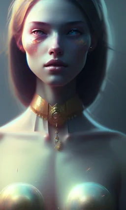 girl, cute, beautiful, by Greg Rutkowski, dead inside