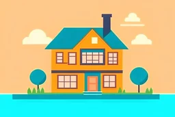 House selling and buying animation style