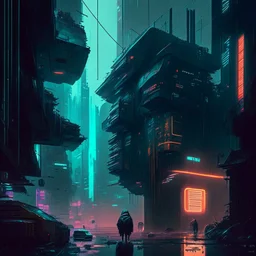 cyberpunk city