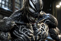 Imagine/ spiderman venom suit, comic accurate, ultra realism, intricate detail, photo realism, portrait, upscale maximum, 8k resolution,,Hyper-detailed ,8k, by xanuth