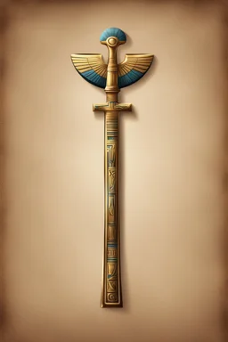 egyptian realistic ankh illustration