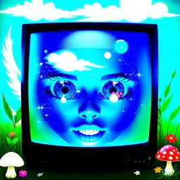 Eyes, teeth and other facial features Wings Rainbows Mention of familiar places and people Seeing yourself Bubbles RPG elements (text boxes, etc.) Other digital elements (pop-up windows, etc) Borders Sparkles Orbs Old CRT televisions (as head elements) Flowers Mushrooms Strange creatures Clouds