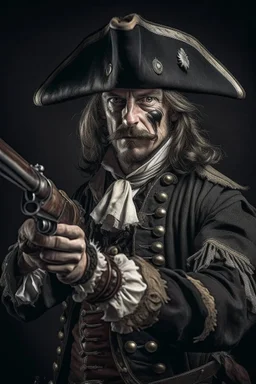 Pirate with gun