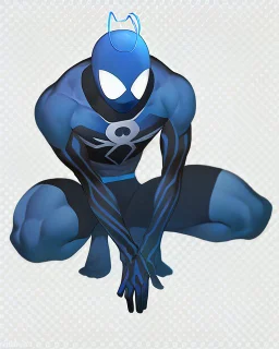 spider-man as DC blue lantern