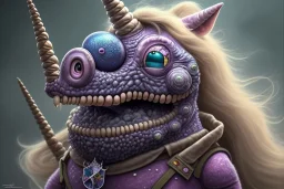 ultra realistic cartoon fat unicorn, derpy eyes, droopy tongue, fangs, slime, lesions, lowbrow surreal, dark shading, horror lighting, tentacles, dave dorman, simpsons drawing, 8k, hdr, intensely detailed, alex grey