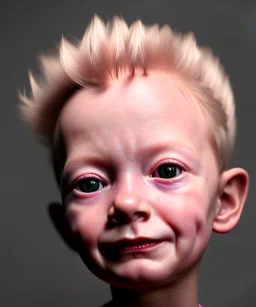 Tilda swinton toddler, full body, dramatic lighting, hyper realistic