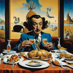 Thanksgiving dinner with Salvador Dali