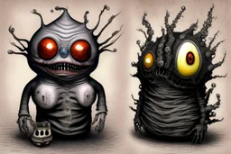 thousand creepy fingers and thousand creepy eyes in artistic form by Chet Zar and Anton Semenov and Michael Hussar spine-chilling mind-bending in a style of Dec-Art thousand opened eyes - XENO digital art All in one : hyper realistic fantasy eerie fusion of monster and earthworm JIM and Clownfish and Grumpy Cat and alien into one with a thousand creepy fingers, levitating, albino, sharp digital painting, video game digital art, anthropomorphic space shark, trevor phillips, cute little troll,