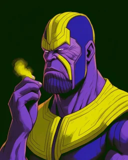 thanos smoking