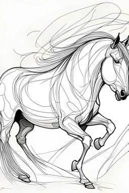 A abstract line drawing of the white pony the album cover of Deftones