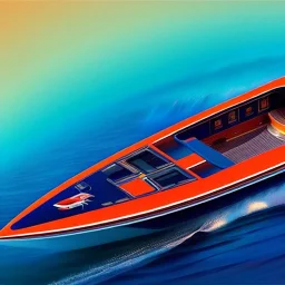 fullbody Drawing of 'sketch of SUperBoat',intricate detail,andrea bonelli,Kilian Eng,Ohrai,evan lee,Aleksandr Sidelnikov,KyuYong Eom,three quarters frontal aerial view,toned colors,16k