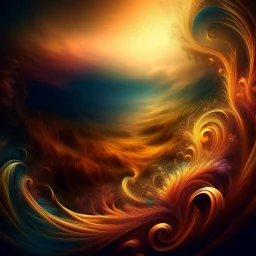 Magic Landscape. woman