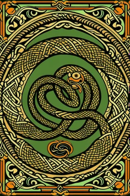 Celtic knot snake border