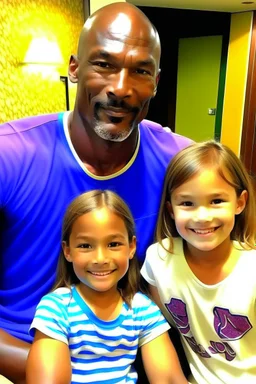 karl malone with children