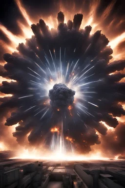 huge explosion at the dark matter reactor