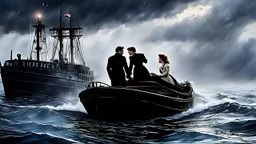 Write a scene where Jack and Rose say goodbye to each other as Rose boards a rescue boat on the sinking Titanic. The tension is palpable as they express their love for each other amidst chaos and tragedy. Jack's heartbreak is evident as he watches Rose leave, knowing they may never see each other again. The scene captures the emotional turmoil of the moment and the overwhelming sense of loss as the ship continues to sink.