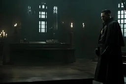 Still frame of Tom Hardy as Father Alexander Anderson from the live action "Hellsing" movie based on the anime of the same name.