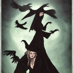 the witch with the ravenhawk