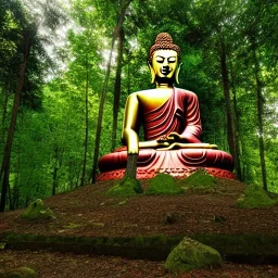 buddha in the forest