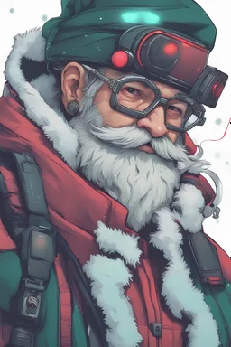 cyberpunk santa