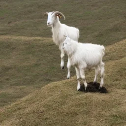 goat on a hill