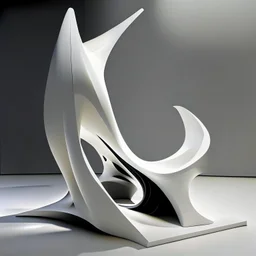 Escultura arquitectura minimalista calidad ultra 3d estilo Zaha Hadid