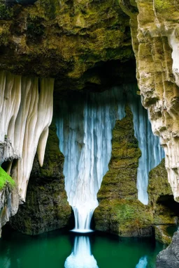 island of cheese caves and milk waterfall